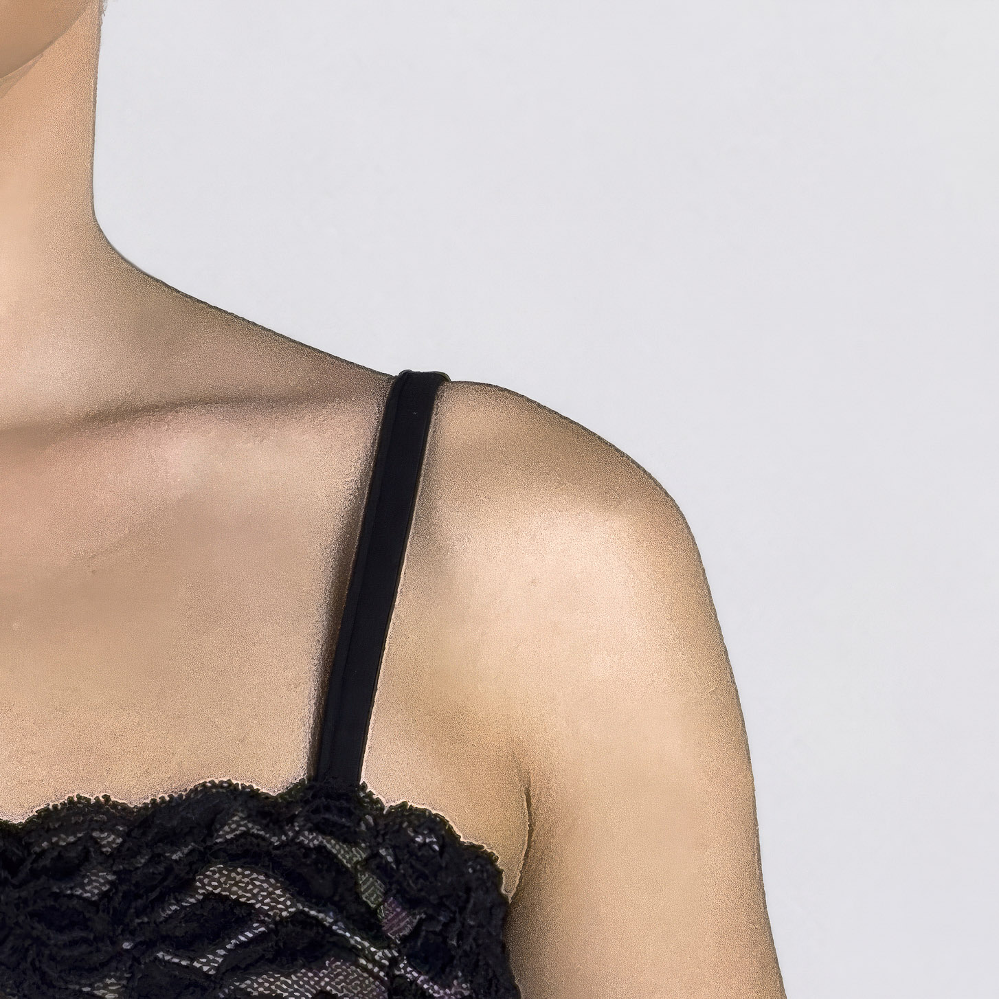 Canottiera a spalla stretta con pizzo e balza Art. RB0110 - immagine 6