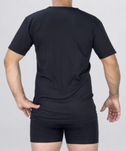 Maglia a manica corta con scollo a V Art. 601418 nero