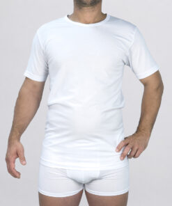 Maglia a manica corta e girocollo Art. 601417 bianco
