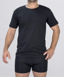 Maglia a manica corta e girocollo Art. 601417 nero