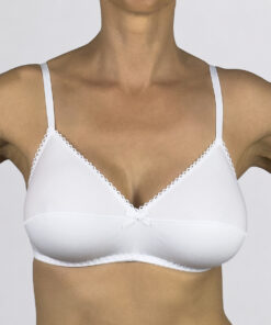 Reggiseno coppa B in cotone elasticizzato Art. 145 bianco