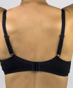 Reggiseno senza ferretto coppa B in pizzo Textronic Art. 531 nero