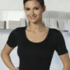 MAGLIETTA DONNA MANICA CORTA GIROCOLLO COTONE FELPATO ART. TM1111 Marchio NOTTINGHAM-0
