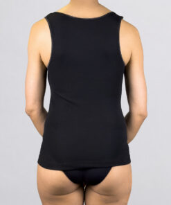 Canottiera a spalla larga Art. 074022 nero