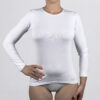 Maglietta a manica lunga con girocollo Art. 8822 bianco