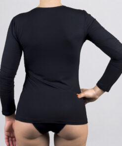 Maglietta a manica lunga con girocollo Art. 8822 nero