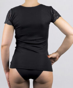 Maglietta corta con pizzo in lana e microfibra Art. RB2310 - immagine 5