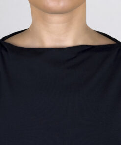 Maglietta con manica lunga e collo a barchetta Art. 8837 nero