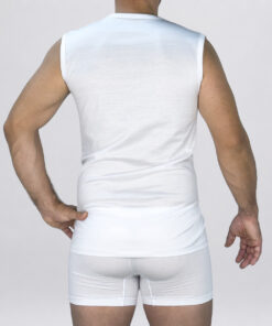 Alternative view of Maglietta RB Shops smanicata e liscia con collo a V Art. RB5750B