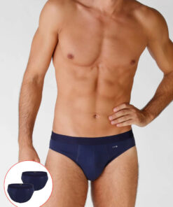 Mutanda slip bipack art. L09G3 blu