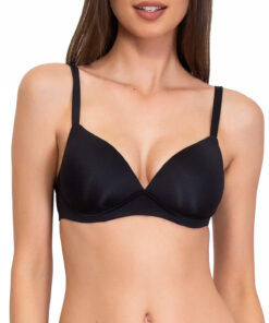 Reggiseno con coppe imbottite, senza ferretto Art. 1568NEW nero
