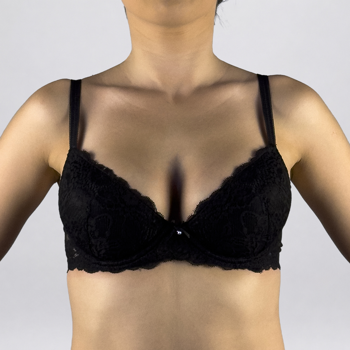 Reggiseno con coppe memory”e ferretto 2688_nero