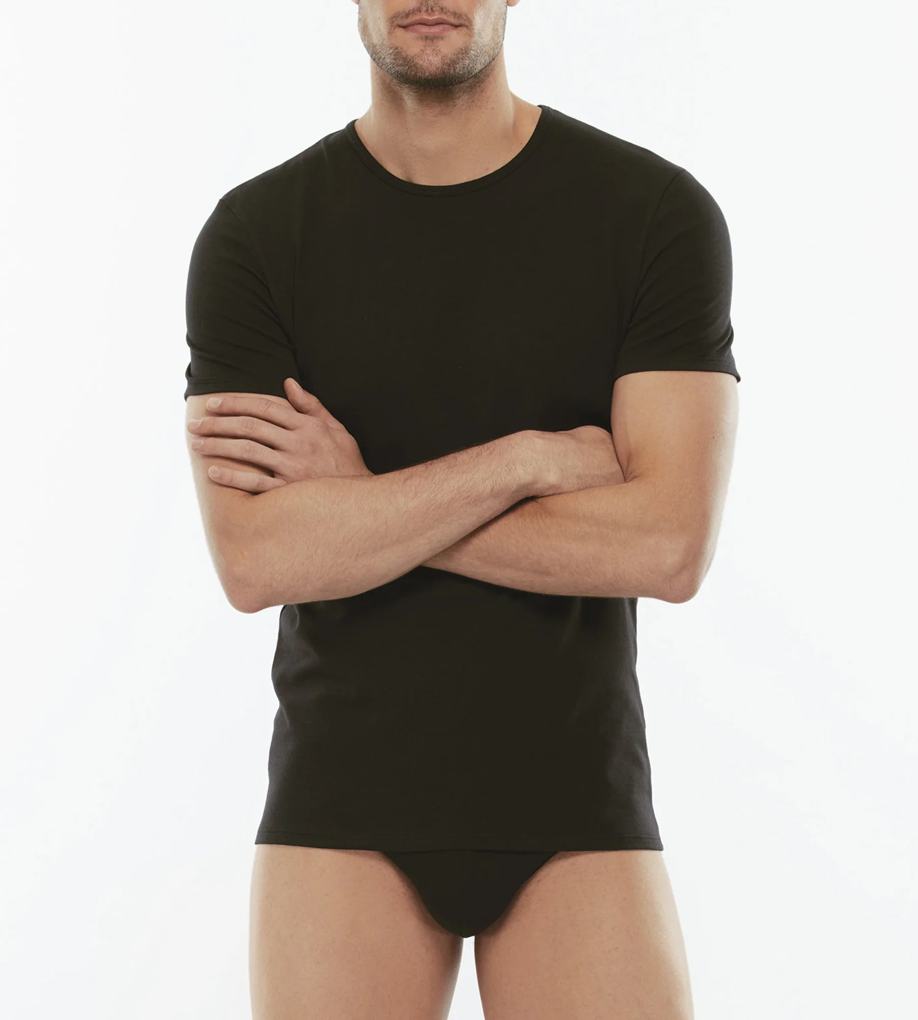 T-Shirt girocollo art. lo5x nero
