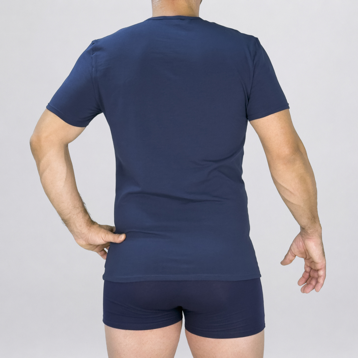 T-Shirt girocollo in cotone elasticizzato Art. L05XU - immagine 4
