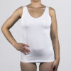 Canottiera Ragno a spalla stretta liscia DM05AJ bianco