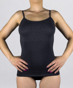 Canottiera a spalla stretta liscia 212119 nero