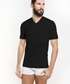 Maglia con collo a V in cotone felpato Art. TV110N