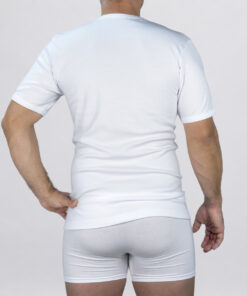 Maglia con collo a V in cotone felpato TV110B