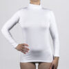 Maglietta a manica lunga con dolcevita Art. 8839 bianco