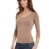 Maglietta con manica 34 e girocollo Art. 8827