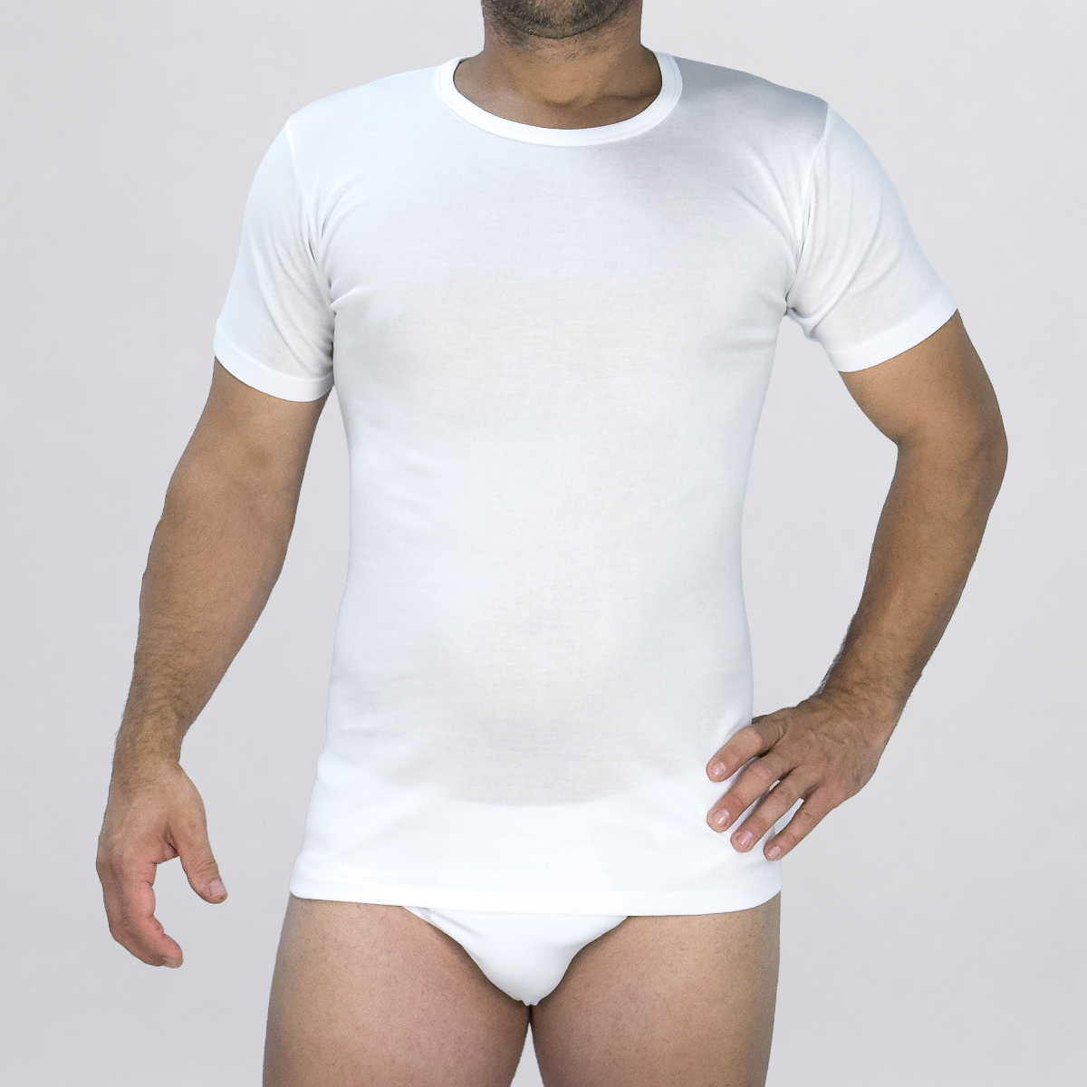 Maglietta uomo a mezza manica con girocollo RB5500