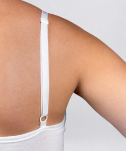 Canottiera a spalla stretta top Art. ADD31 bianco