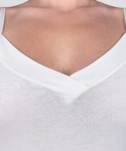 Canottiera a spalla stretta top Art. ADD31 bianco