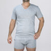 Maglia a manica corta con scollo a V Art. 601418 argento