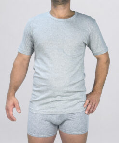 Maglia a manica corta e girocollo Art. 601417 argento