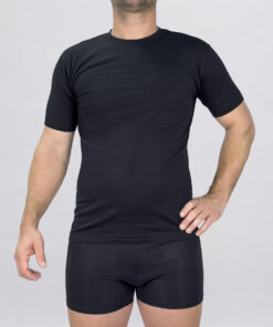 Maglia con girocollo Art. TM22M nero